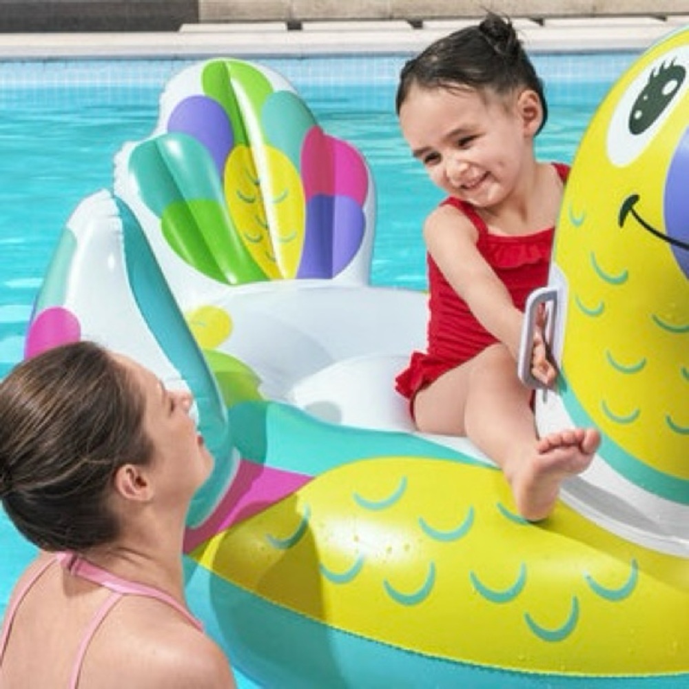 Colorful Toucan Inflatable Pool Float 🩷🌴 - Picture 3 of 7